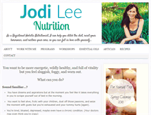Tablet Screenshot of jodileenutrition.com